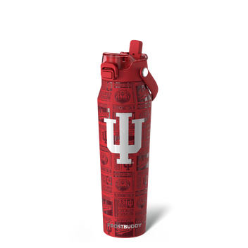 FrostBuddy Bottle Buddy 32oz, Indiana Hoosiers, Legacy (Red)