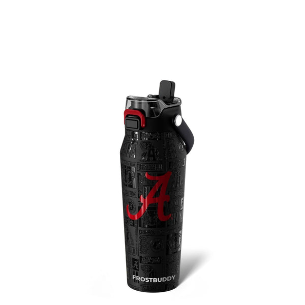 FrostBuddy Bottle Buddy 24oz, Alabama Crimson Tide, Legacy (Black)