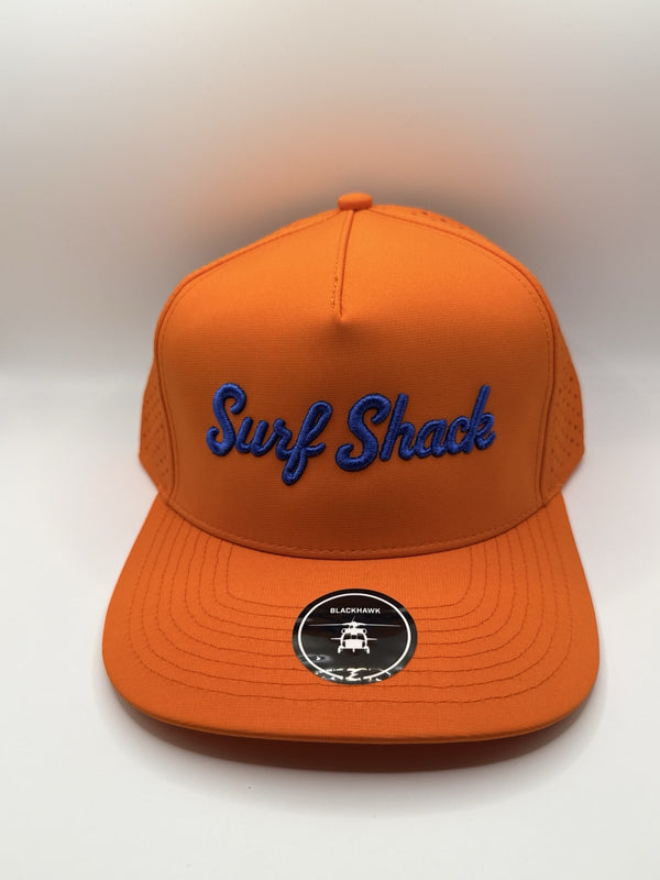 Surf Shack Hat, Orange, royal script