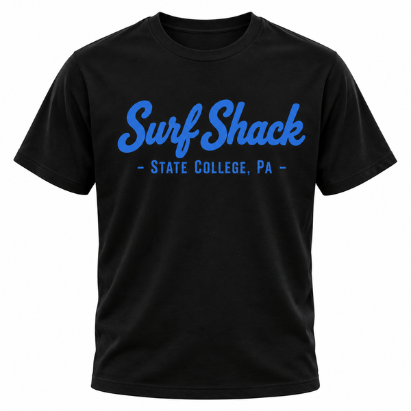 Surf Shack Penn State Tee, Black / Navy