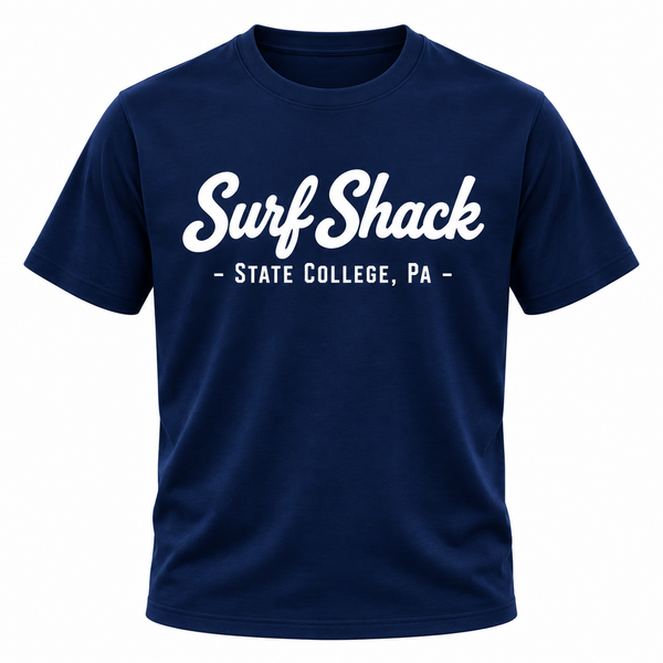 Surf Shack Penn State Tee, Navy / White