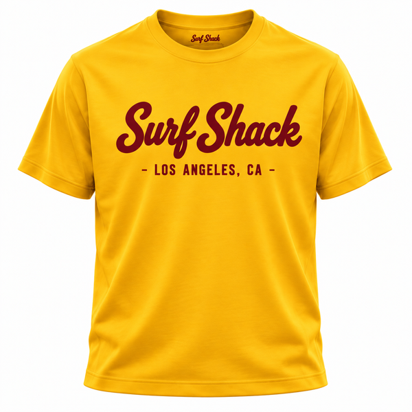 Surf Shack USC Tee, Gold / Cardinal