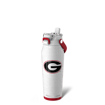FrostBuddy Bottle Buddy 24oz, Georgia Bulldogs, Legacy (White)