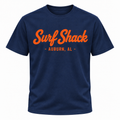 Surf Shack Auburn Tee, Navy / Orange