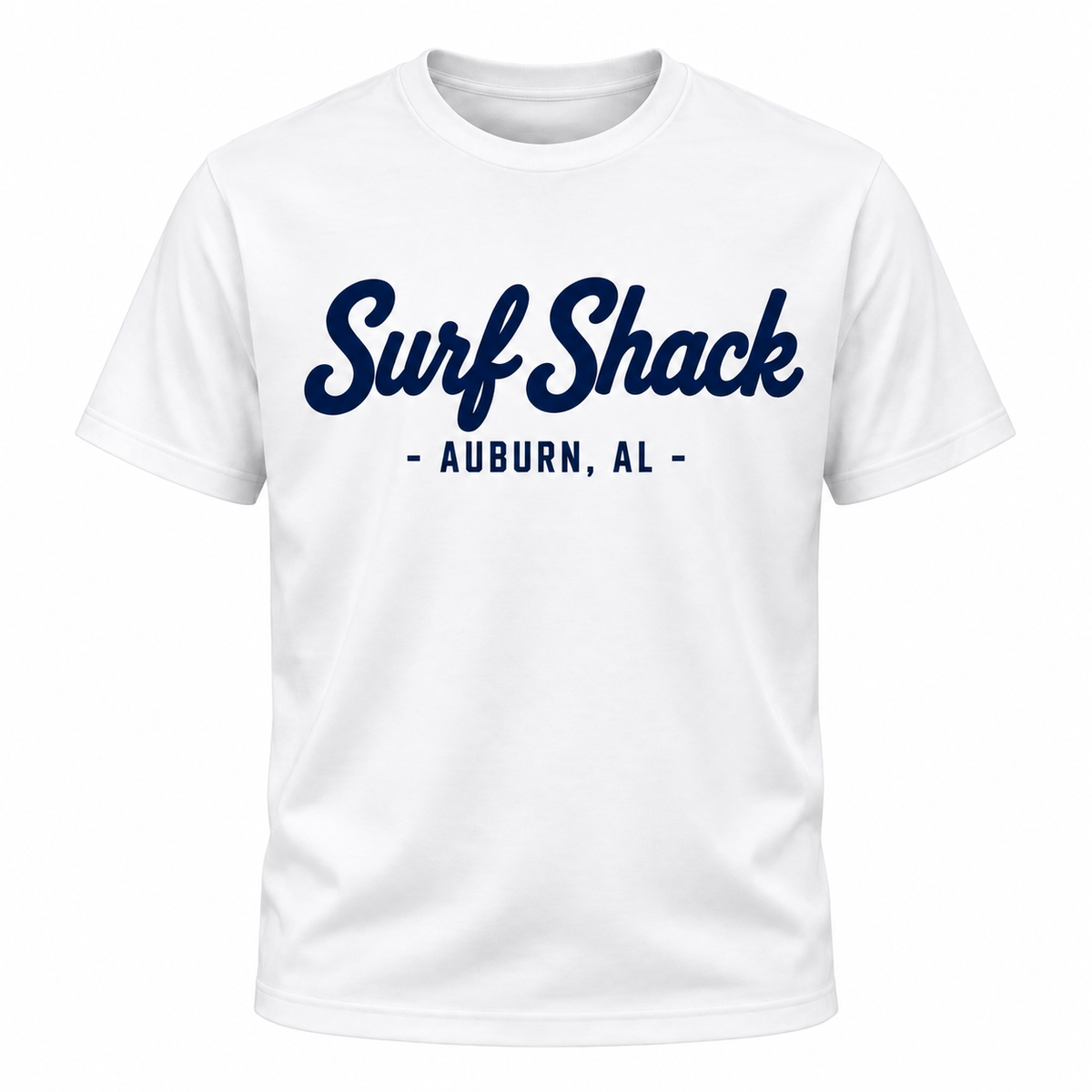 Surf Shack Auburn Tee, White / Navy