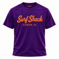 Surf Shack Clemson Tee, Purple / Orange
