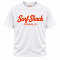 Surf Shack Clemson Tee, White / Orange