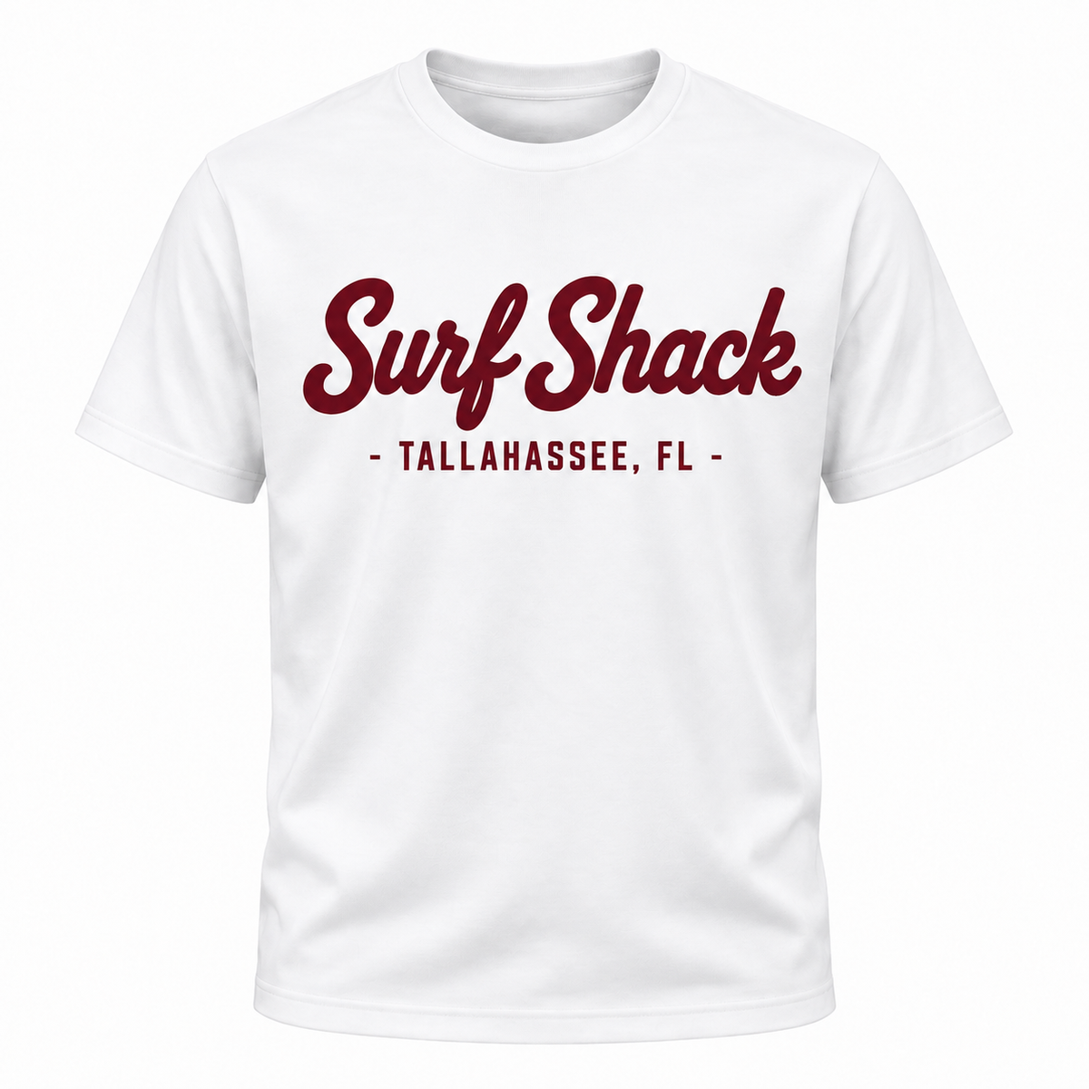 Surf Shack Florida State Tee, White / Garnet
