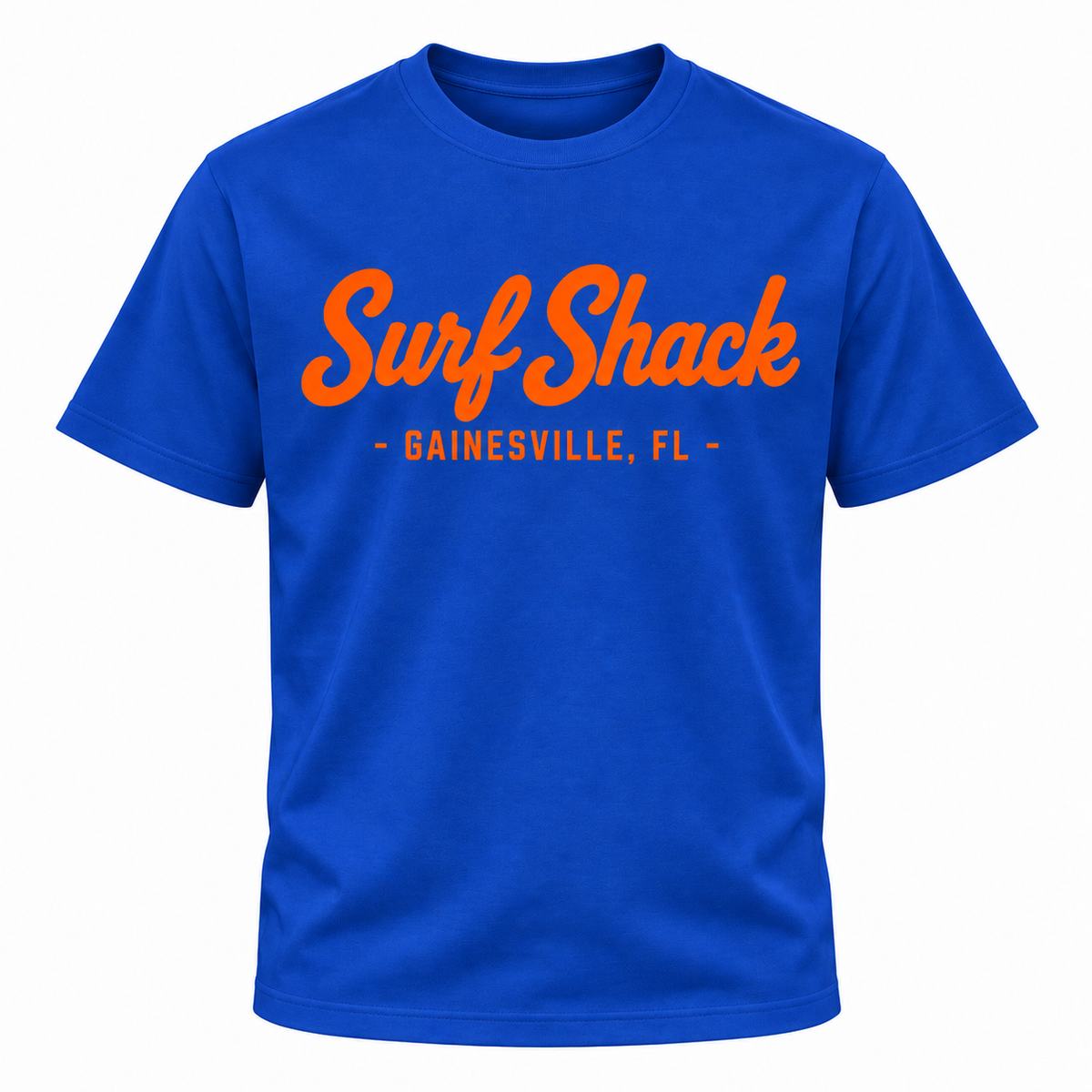 Surf Shack Florida Tee, Blue / Orange