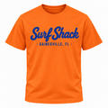 Surf Shack Florida Tee, Orange / Blue