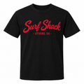 Surf Shack Georgia Tee, Black / Red