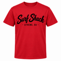 Surf Shack Georgia Tee, Red / Black