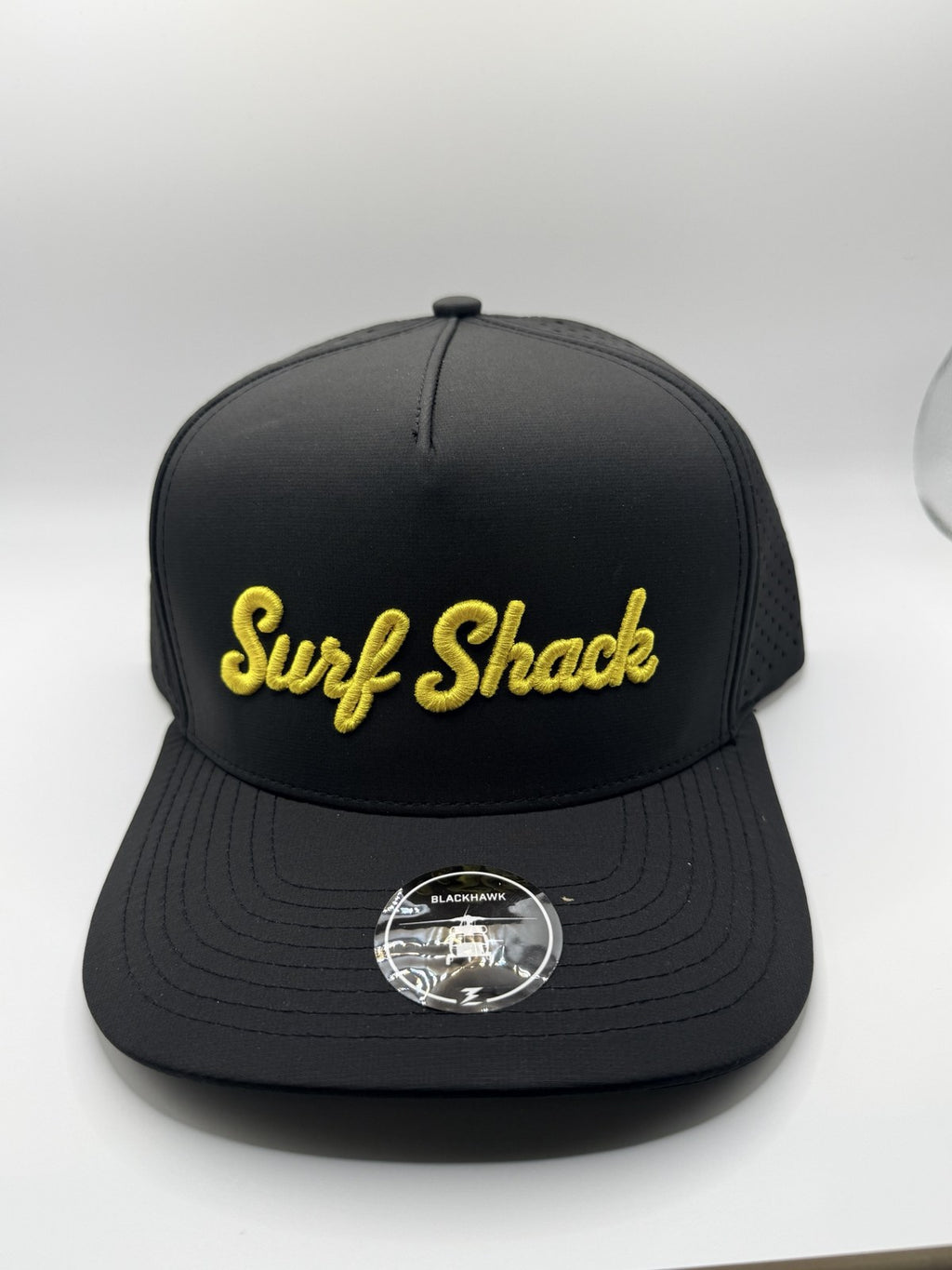Surf Shack Hat, Black, gold script