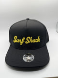 Surf Shack Hat, Black, gold script