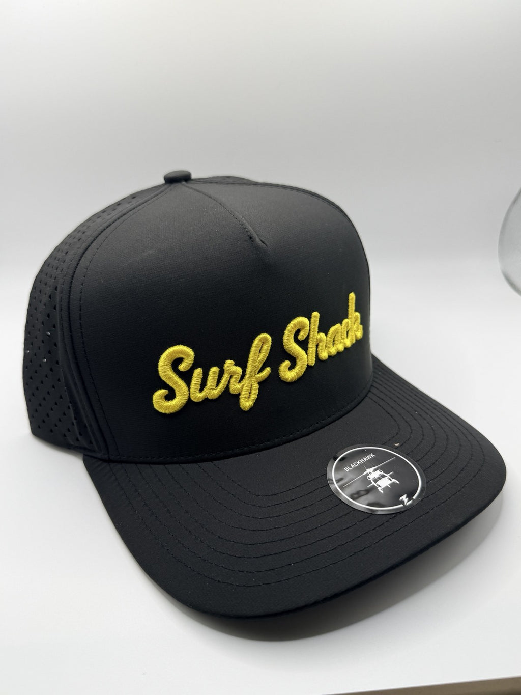 Surf Shack Hat, Black, gold script