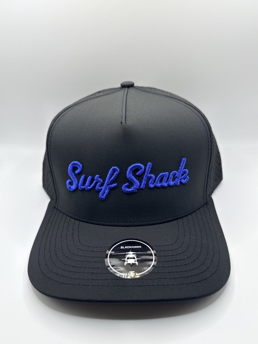 Surf Shack Hat, Black, royal script