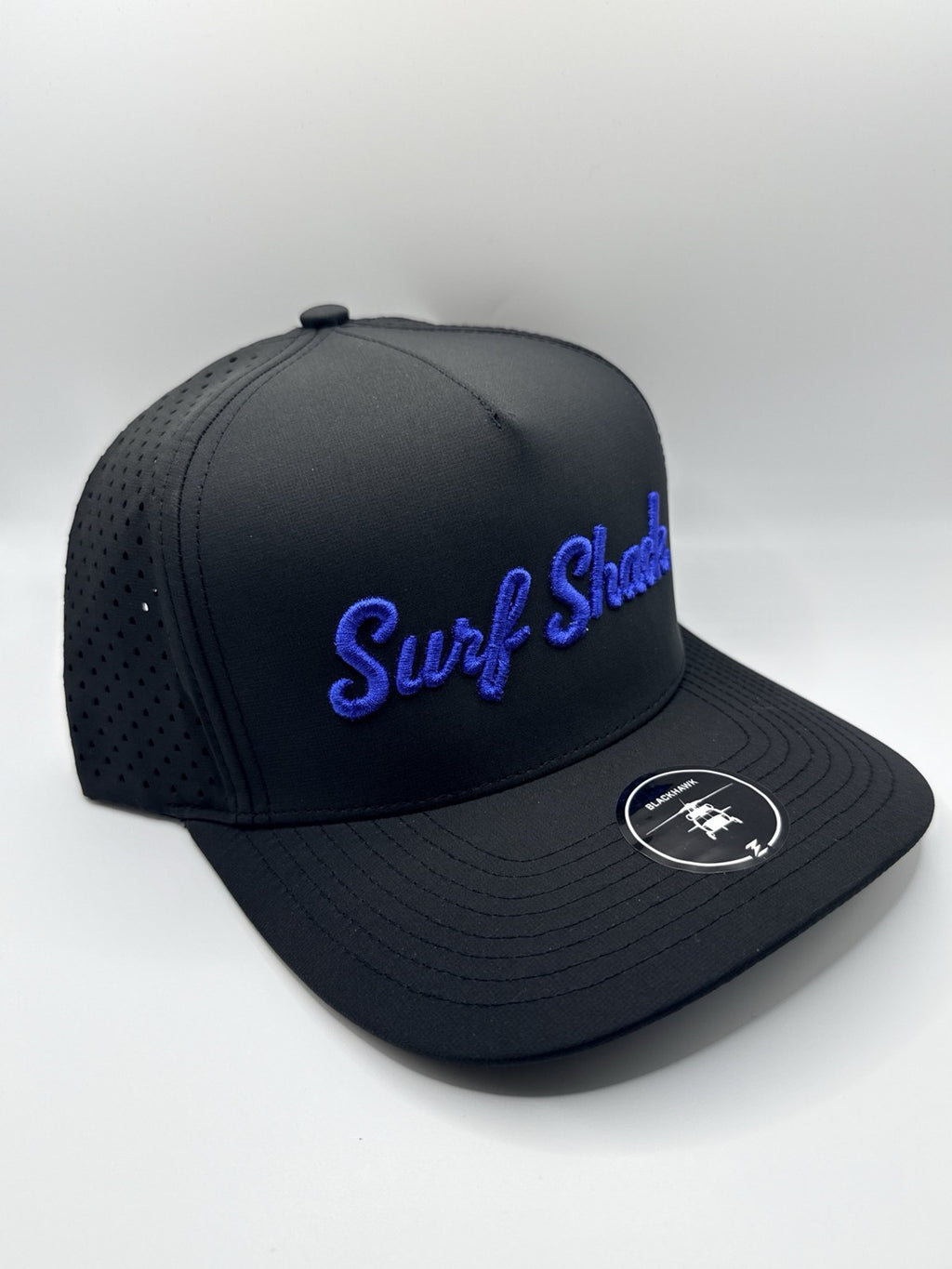 Surf Shack Hat, Black, royal script