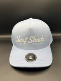 Surf Shack Hat, Light blue, white script