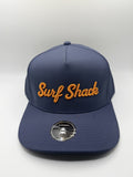 Surf Shack Hat, Navy, orange script