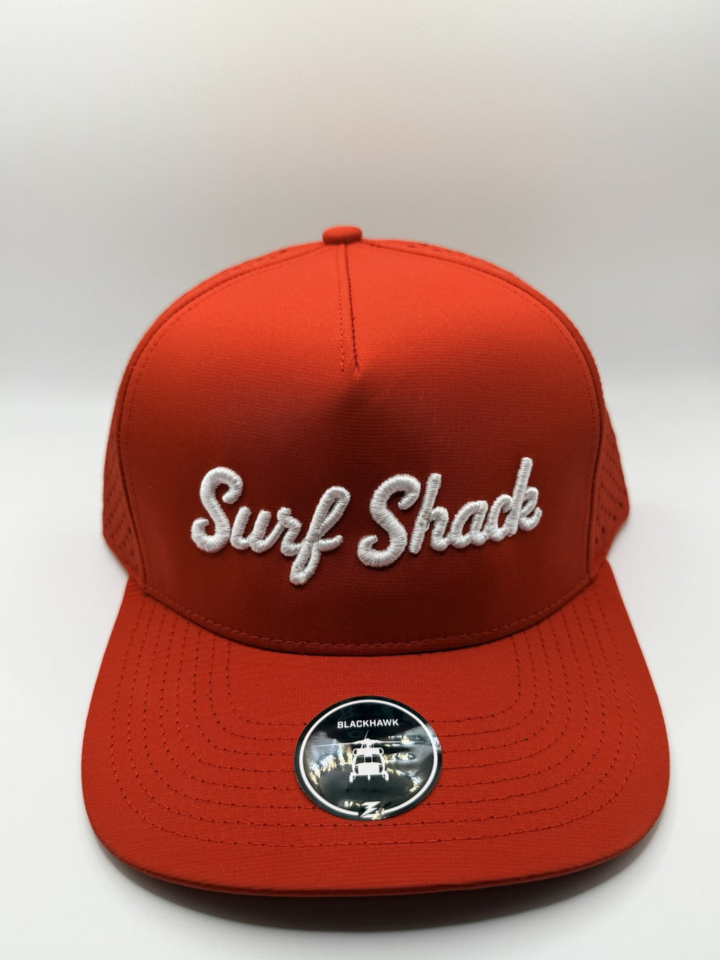 Surf Shack Hat, Red, white script
