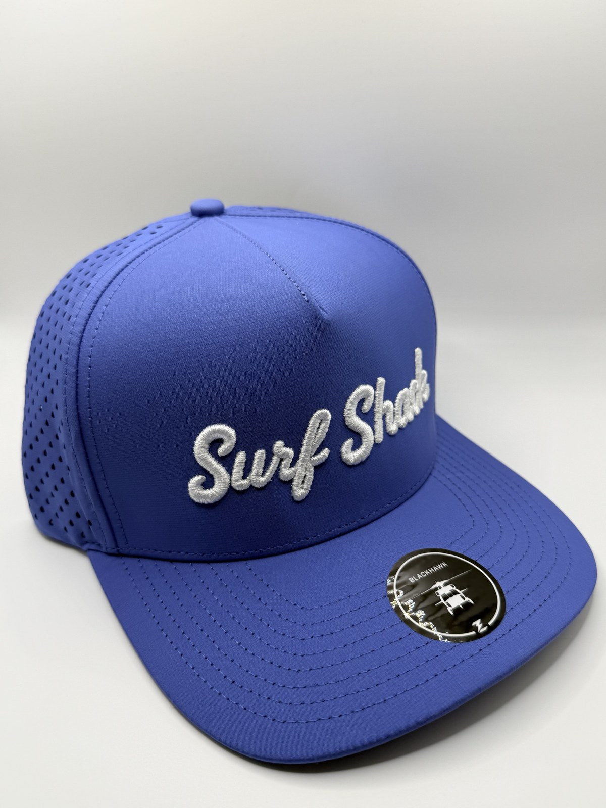 Surf Shack Hat, Royal, white script