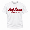 Surf Shack Indiana Tee, White / Crimson