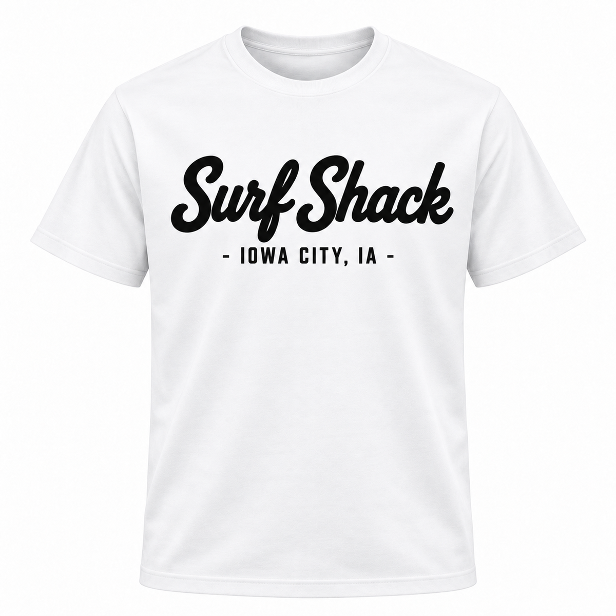 Surf Shack Iowa Tee, White / Black