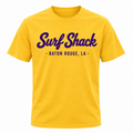Surf Shack LSU Tee, Yellow / Purple