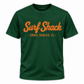 Surf Shack Miami Tee, Green / Orange