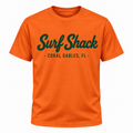 Surf Shack Miami Tee, Orange / Green