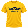 Surf Shack Michigan Tee, Maize / Navy