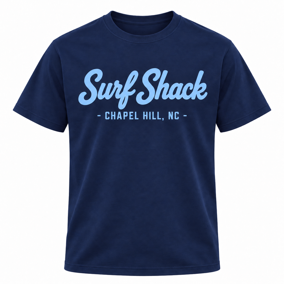 Surf Shack North Carolina Tee, Navy / Carolina Blue