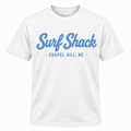 Surf Shack North Carolina Tee, White / Carolina Blue