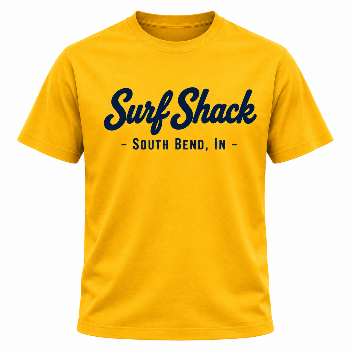 Surf Shack Notre Dame Tee, Gold / Navy