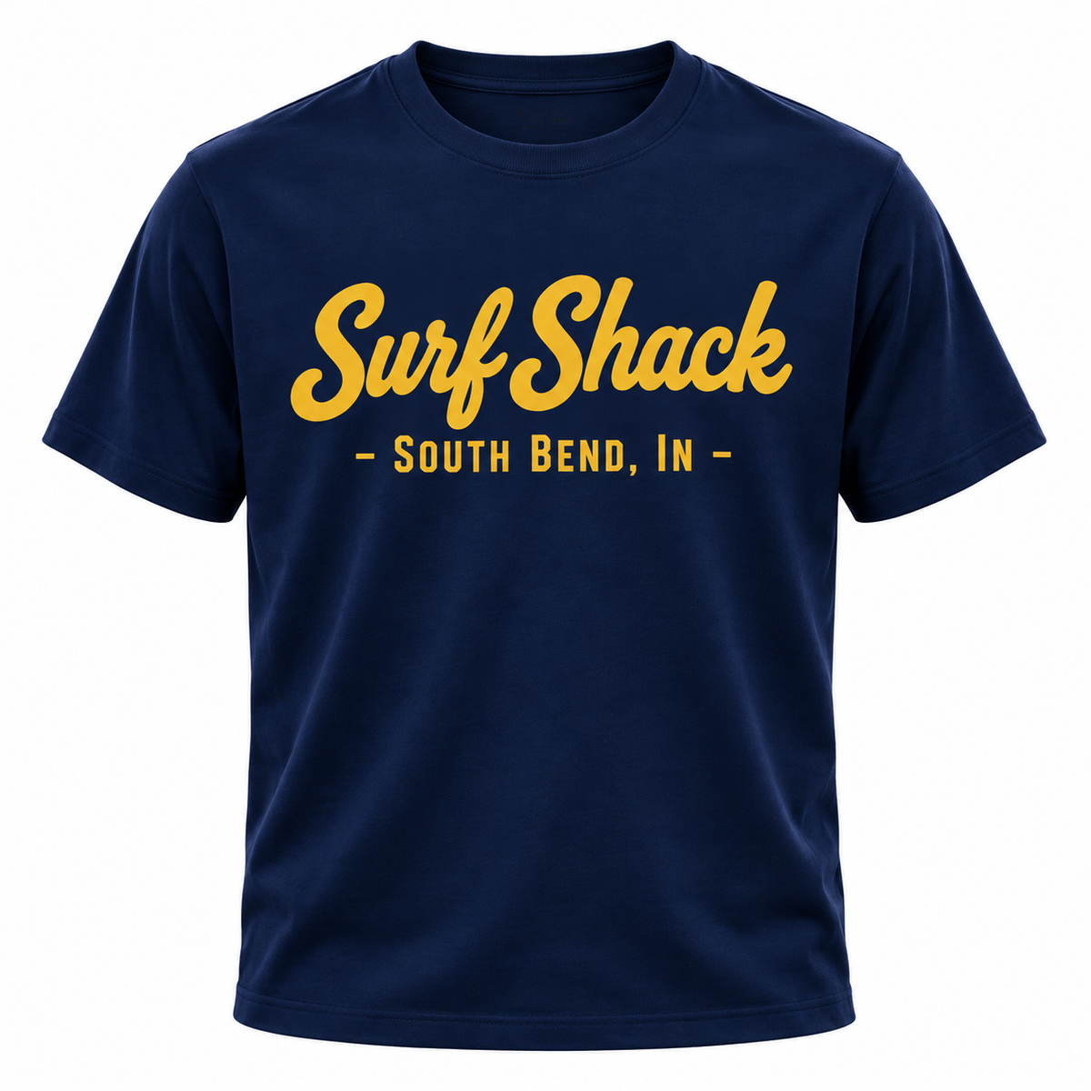 Surf Shack Notre Dame Tee, Navy / Gold