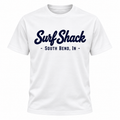 Surf Shack Notre Dame Tee, White / Navy