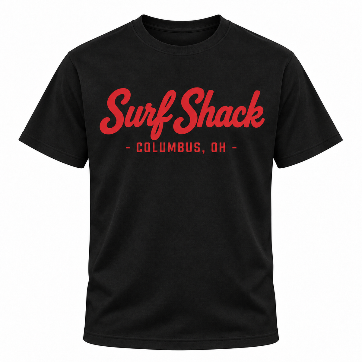 Surf Shack Ohio State Tee, Black / Scarlet