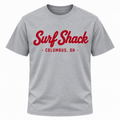 Surf Shack Ohio State Tee, Gray / Scarlet