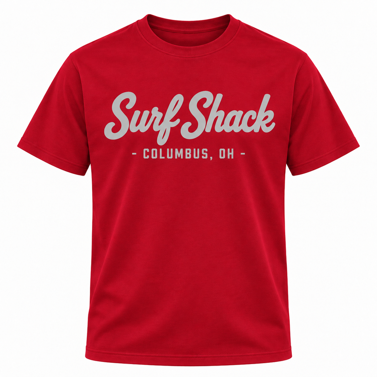 Surf Shack Ohio State Tee, Scarlet / Gray