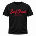 Surf Shack Oklahoma Tee, Black / Crimson
