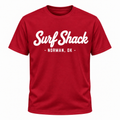 Surf Shack Oklahoma Tee, Crimson / White