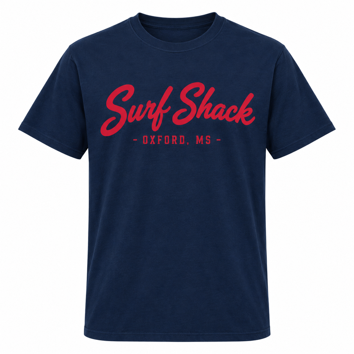 Surf Shack Ole Miss Tee, Navy / Red