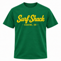 Surf Shack Oregon Tee, Green / Yellow