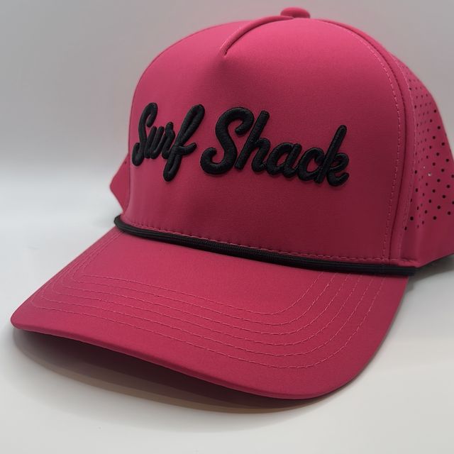 Surf Shack Script Rope Hat, Pink