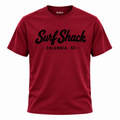 Surf Shack South Carolina Tee, Garnet / Black
