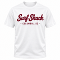 Surf Shack South Carolina Tee, White / Garnet