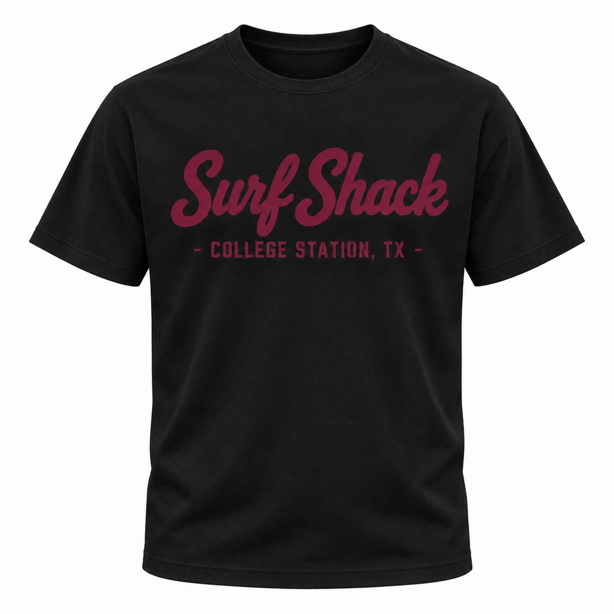 Surf Shack Texas A&M Tee, Black / Maroon