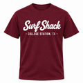 Surf Shack Texas A&M Tee, Maroon / White
