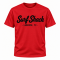 Surf Shack Texas Tech Tee, Scarlet / Black