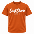 Surf Shack Texas Tee, Burnt Orange / White